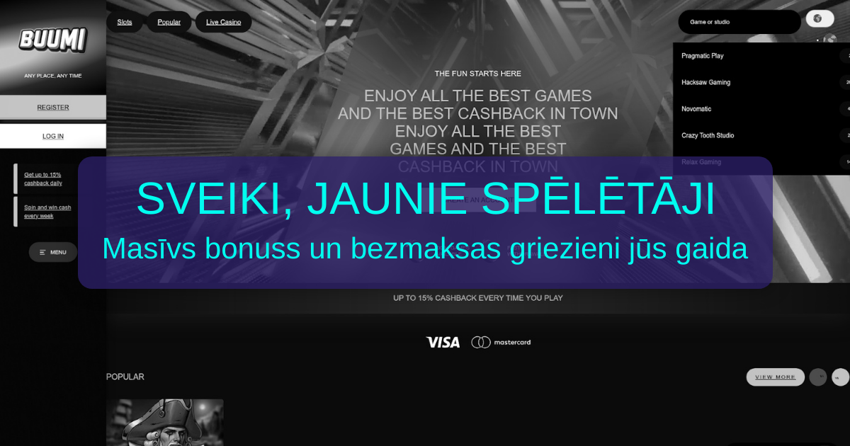 Buumi Casino Latvijas spēlētājiem